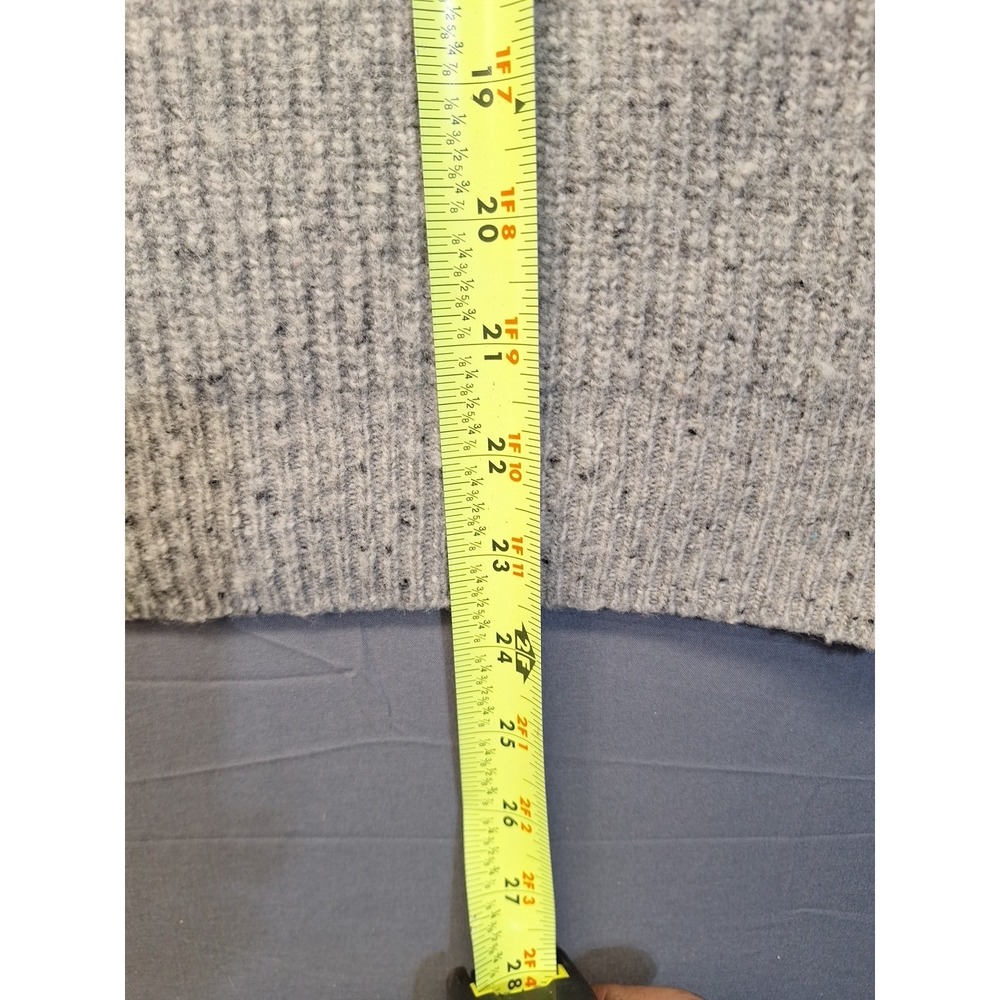 Flint and Tinder Men Highlands Lambs Wool Medium 1/4 Zip Sweater Elbow Patch - Picture 5 of 9